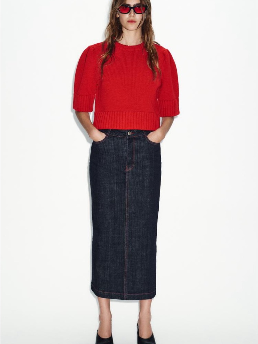 ZARA BNWT KNIT JUMPER. RED 3991/001/600 - Picture 3 of 9
